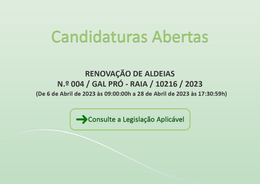Candidaturas Abertas 10216