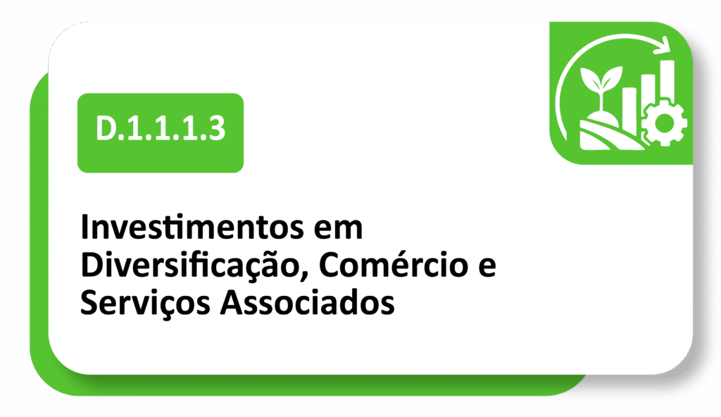 D.1.1.1.3 Investimentos Em Diversificação, Comércio E Serviços Associados